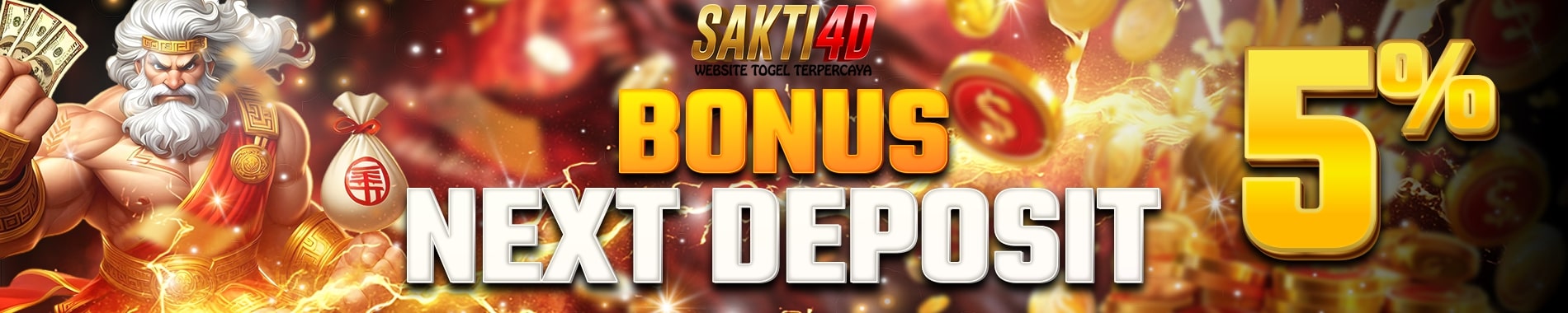 bonus next deposit 5%